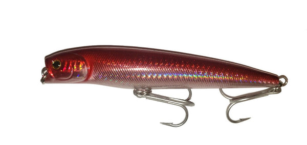 cherry bobber fishing lure Tazer- Cherry Red – Hawaii Fishing Tackle
