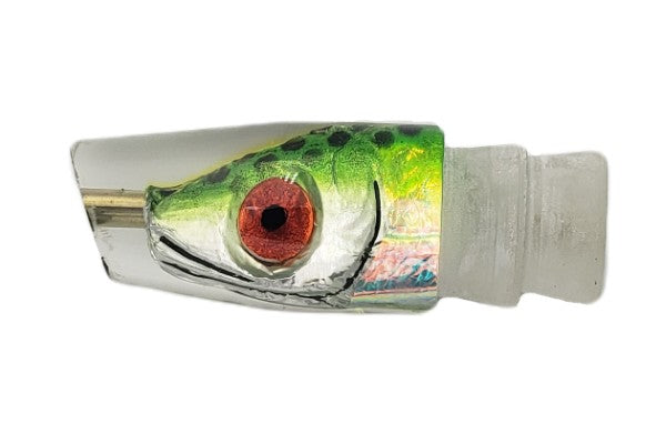 dot fishing lures Reno's Lure- Green Black Dot Fish Head – Hawaii Fishing Tackle